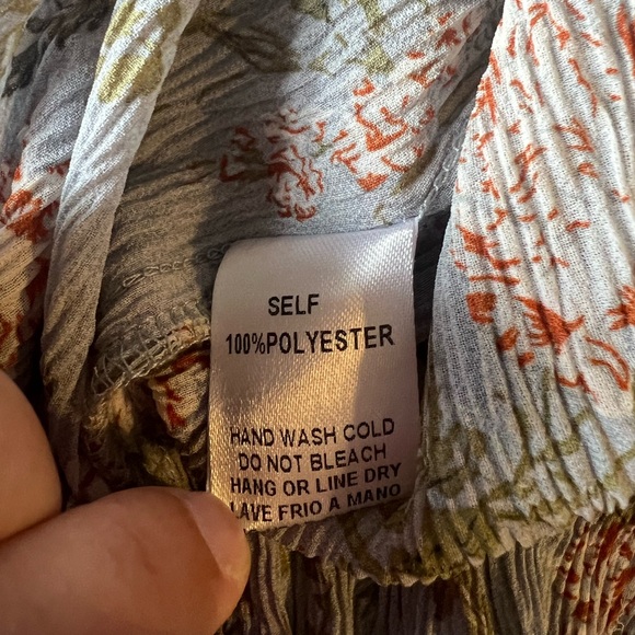 Altar’d State Blue Floral Boho Gauze Blouse size XS - Picture 4 of 9